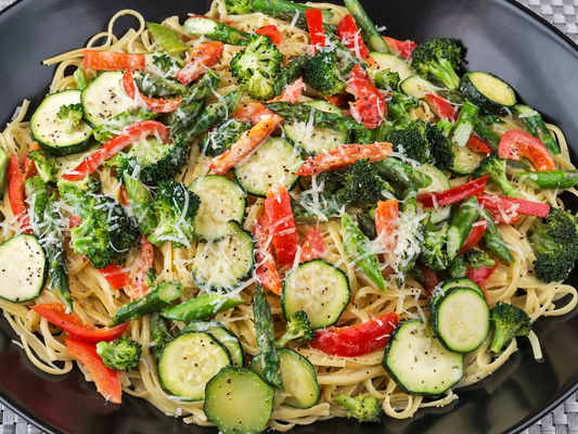 Summer Pasta with Roasted Veggies